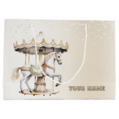 Verjaardagsfeestje Vrolijk naar ronde Circus Carna Groot Cadeauzakje (Achterkant)