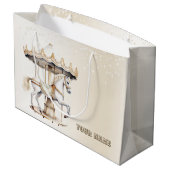 Verjaardagsfeestje Vrolijk naar ronde Circus Carna Groot Cadeauzakje (Achterkant Gekanteld)