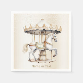 Verjaardagsfeestje Vrolijk naar ronde Circus Carna Servet