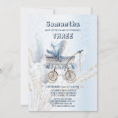 Verjaardagsfeestje Waterverf Classic Baby kinderwa Kaart (Voorkant)