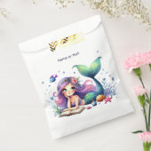 Verjaardagsfeestje Waterverf Zeemeermin Zee Leven  Bedankzakje (Gezegeld)