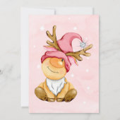 Verjaardagsfeestje 'Wild One' Kerstkabouters 1 jaa Kaart (Achterkant)