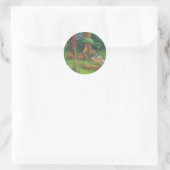 Verjaardagsfeestje Woodland Animals Ronde Sticker (Tas)