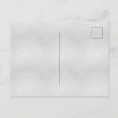 Verjaardagsfeestje zilver glitters metaal save the aankondigingskaart (Achterkant)