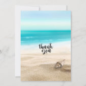 Verjaardagsfeestje zomer strand zeester schelp 21  kaart (Achterkant)