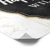 Verjaardagsfeestje Zonnewortel & Landelijke Houten Poster (Hoek)