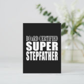 Verjaardagsfeestjes: Super Stepfather Feestdagenkaart (Staand voorkant)