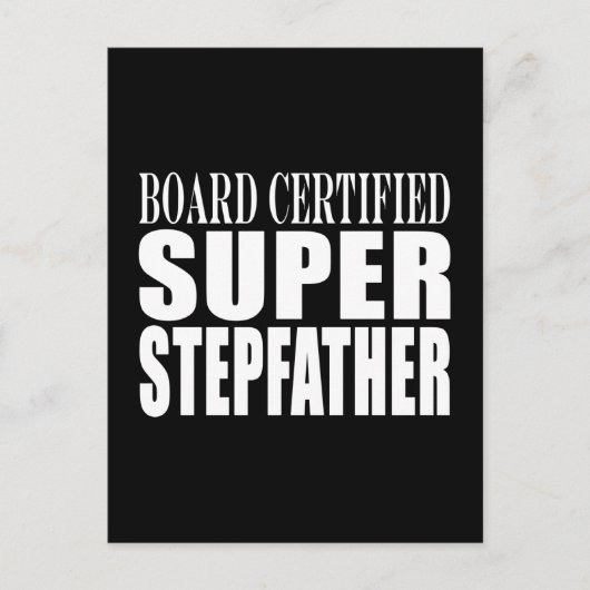 Verjaardagsfeestjes: Super Stepfather Feestdagenkaart (Voorkant)