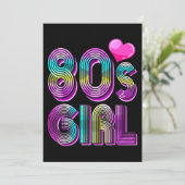 Verjaardagsfeestjurk voor meisje jaren 80 Retro Vi Kaart (Staand voorkant)