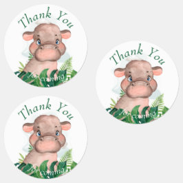 Verjaardagsfeestlabels voor wilde dieren labels