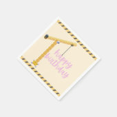 Verjaardagsfeestnapkins voor bouwvrouwen servet (Hoek)