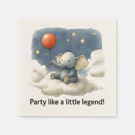 🎈Verjaardagsfeestservetten met adorabele olifant  Servet