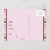 VERJAARDAGSFEESTUITNODIGING:: Grace - girl Uitnodiging Briefkaart (Achterkant)