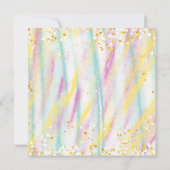 verjaardagsfeestuitnodiging kaart (Achterkant)