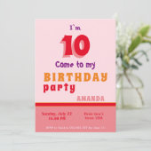 Verjaardagsfeestuitnodiging Kinder Kaart (Staand voorkant)