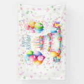 Verjaardagsfeestviering Spandoek (Verticaal)