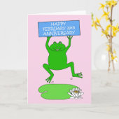 Verjaardagsfelicitaties 29 februari kaart (Gele Bloem)