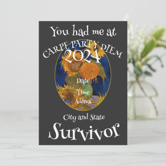 Verjaardagsfestival Blok 2024 Feest Kaart (Staand voorkant)