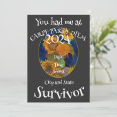 Verjaardagsfestival Blok 2024 Feest Kaart (Staand voorkant)