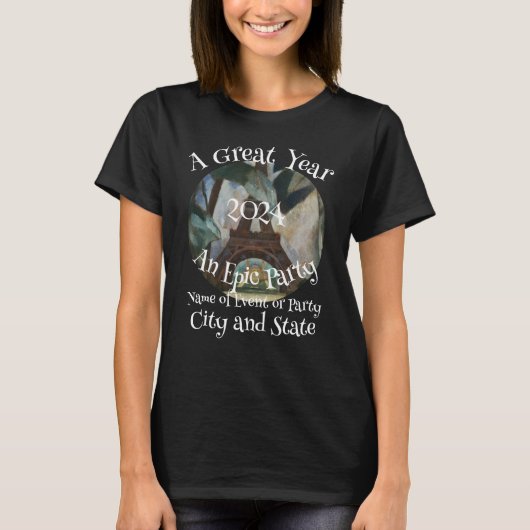 Verjaardagsfestivalblok 2024 Feest T-shirt (Voorkant)