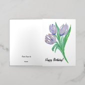 Verjaardagsfoliekaart voor haar folie wenskaart (Buiten Laag)