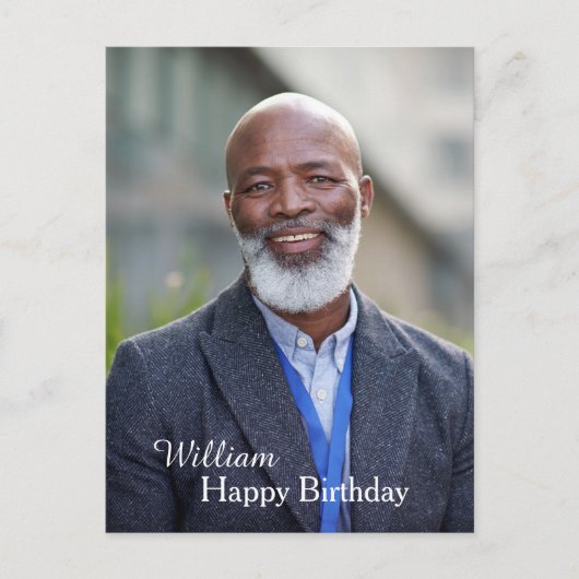 Verjaardagsfoto Aangepaste Ansichtkaart Briefkaart (Voorkant)