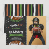 Verjaardagsfoto Amerikaans Football Kaart (Voorkant / Achterkant)