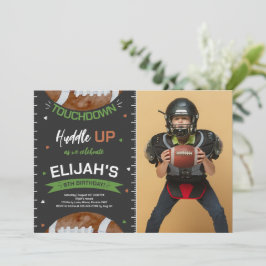 Verjaardagsfoto Amerikaans Football Kaart