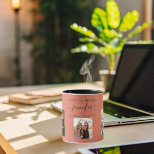 Verjaardagsfoto beste vrienden namen terracotta aa mok