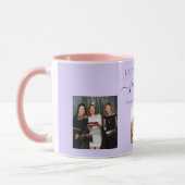 Verjaardagsfoto beste vrienden namen violet lavend mok (Links)
