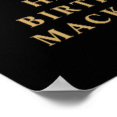 Verjaardagsfoto Black Gold Years in the Making Poster (Hoek)