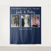 verjaardagsfoto collage backdrop banner wandkleed (Voorkant)