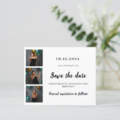 Verjaardagsfoto collage Save the Date kaart (Staand voorkant)