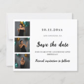 Verjaardagsfoto collage Save the Date kaart (Voorkant)