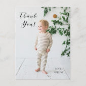 Verjaardagsfoto dank je bericht kaart (Voorkant)