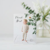 Verjaardagsfoto Dank Je Berichtkaart Briefkaart (Staand voorkant)