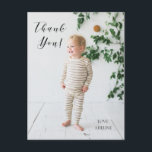 Verjaardagsfoto Dank Je Berichtkaart Briefkaart<br><div class="desc">Zeg dank je met deze aanpasbare fotokaart.</div>