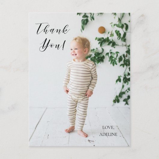 Verjaardagsfoto Dank Je Berichtkaart Briefkaart (Voorkant)