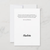 Verjaardagsfoto hart bedankkaart (Achterkant)