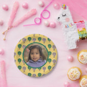 Verjaardagsfoto heteluchtballon papieren bordje (Feest)