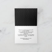 Verjaardagsfoto in zwart-wit Stippen Bedankkaart (Binnen)
