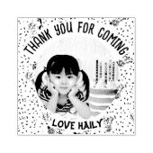 Verjaardagsfoto Kinder partij gunst Rubberstempel (Afrduk)