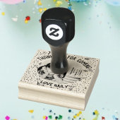 Verjaardagsfoto Kinder partij gunst Rubberstempel