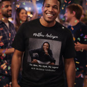 Verjaardagsfoto man mythe legende naam fun t-shirt