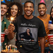 Verjaardagsfoto man mythe legende naam fun t-shirt