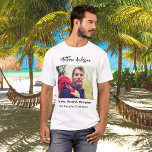 Verjaardagsfoto man mythe legende naam fun t-shirt<br><div class="desc">Personaliseer en voeg je eigen foto toe van de verjaardagsjongen/het man. Personaliseer en voeg een naam,  leeftijd 40 en een tekst toe. Tekst: Het Man,  de mythe,  de legende.</div>