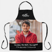 Verjaardagsfoto man mythe legende naam plezier schort (Voorkant)