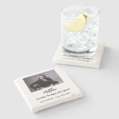 Verjaardagsfoto man mythe legende stenen onderzetter (Zijkant)