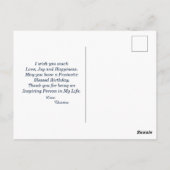 Verjaardagsfoto op maat briefkaart (Achterkant)