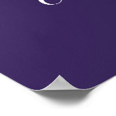 Verjaardagsfoto Paarse Afstudeerfeest Poster (Hoek)